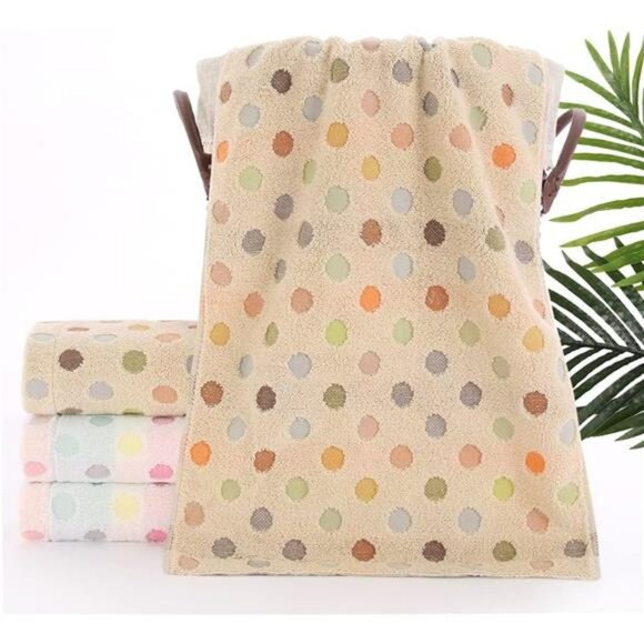 Cotton Hand Towels Set 2 Pack Soft Absorbent Quick Dry Bathroom Kitchen Decorati - Picture 4 of 7